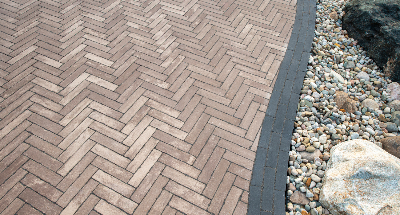Herringbone Pattern Driveway